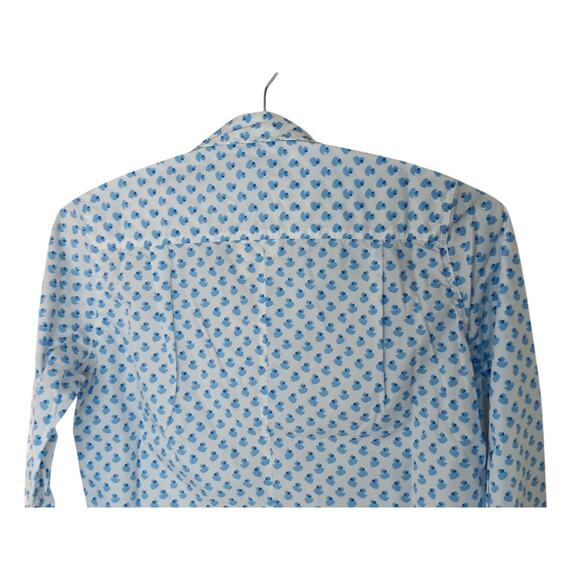 Frank & Eileen Barry Shirt XXS Blue Rubber Duck Print NWT - Picture 8 of 12